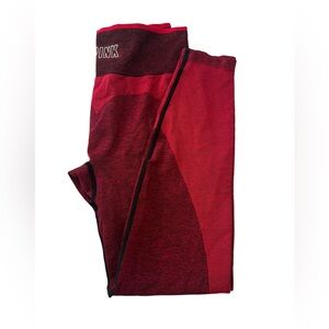 PINK Victorias Secret Seamless Leggings Red Size Medium